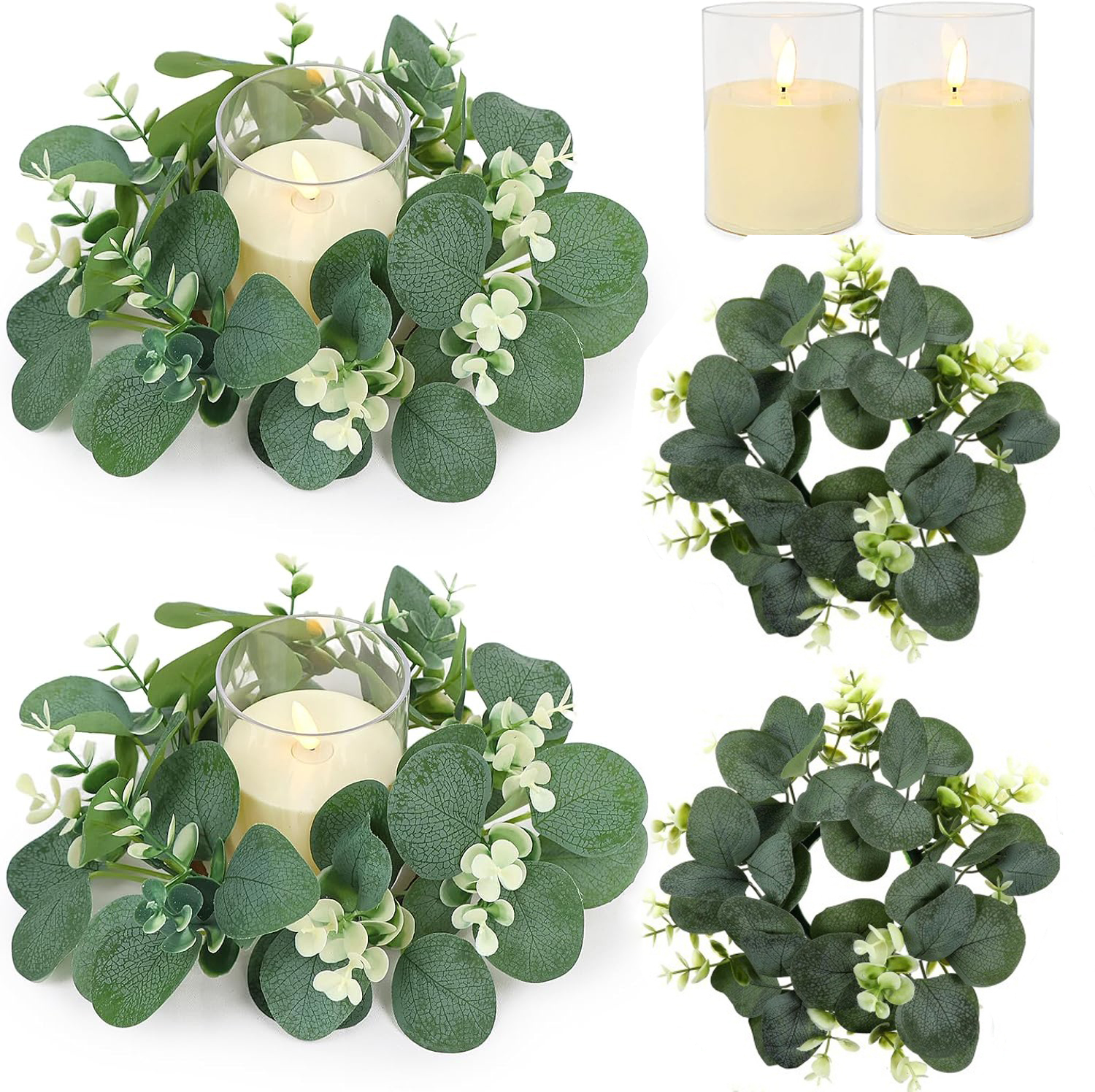 1/2/4Pcs Artificial Garland Gr - Eucalyptus Preserved review and price