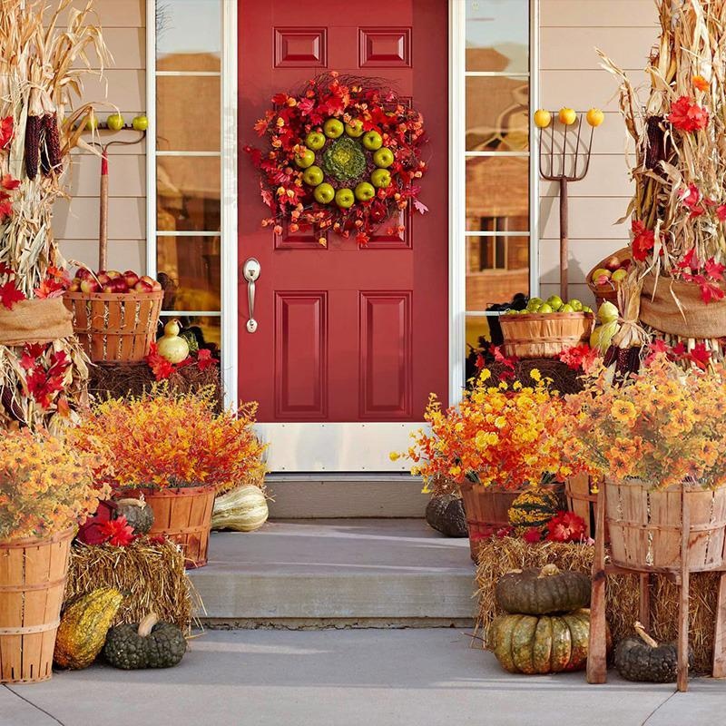 1Pcs Bundle Artificial Fall Fl - Dried Flower Bunch review and price