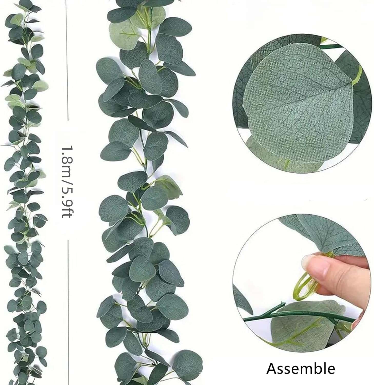 180cm Artificial Garland Eucal - Eucalyptus Preserved review and price